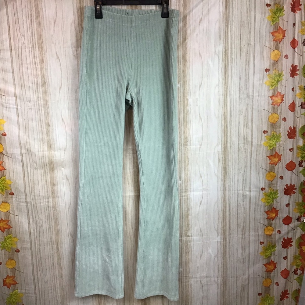 Mint Pleated Pants - image 2